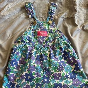 24 month floral Oshkosh overall shorts